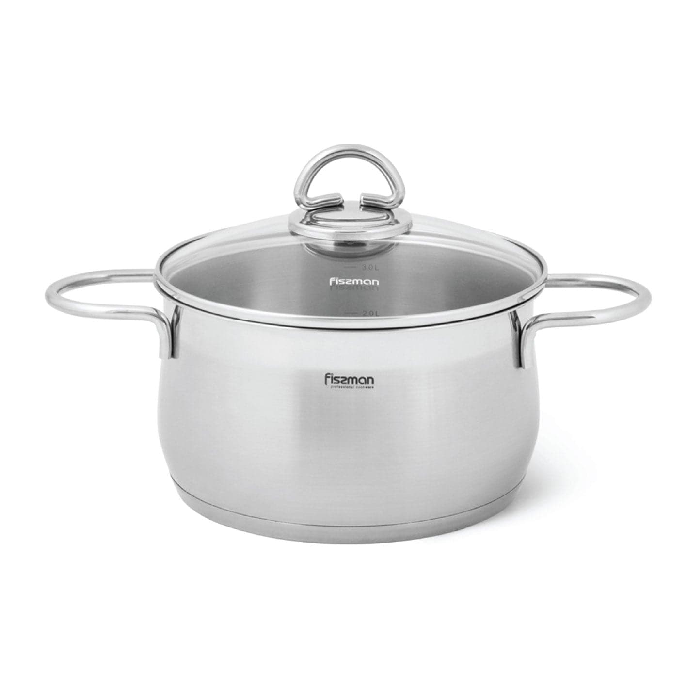 Stockpot 20 x 11.5cm 3.6 LTR with Glass Lid Stainless Steel